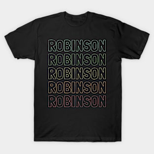 Robinson Name Pattern T-Shirt